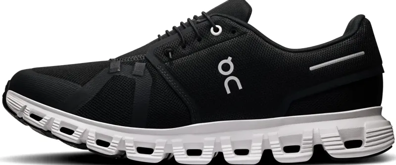 On Hiking Shoes & Boots|Walking Shoes-Mens Cloud 6 Shoes - Black-White
