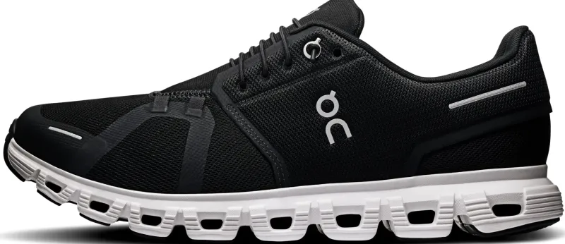 On Hiking Shoes & Boots|Walking Shoes-Mens Cloud 6 Shoes - Black-White