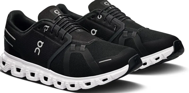 On Hiking Shoes & Boots|Walking Shoes-Mens Cloud 6 Shoes - Black-White