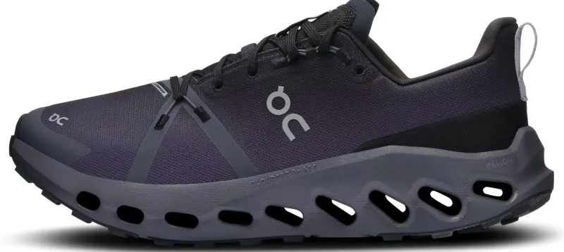 On Hiking Shoes & Boots|Running Shoes-Mens Cloudsurfer Trail Waterproof Shoes - Black-Eclipse