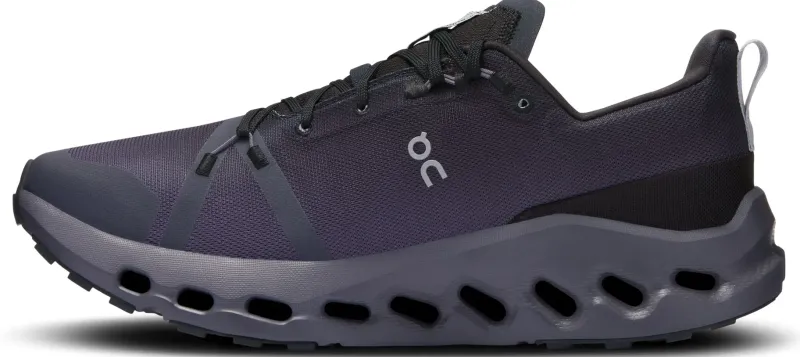 On Hiking Shoes & Boots|Running Shoes-Mens Cloudsurfer Trail Waterproof Shoes - Black-Eclipse