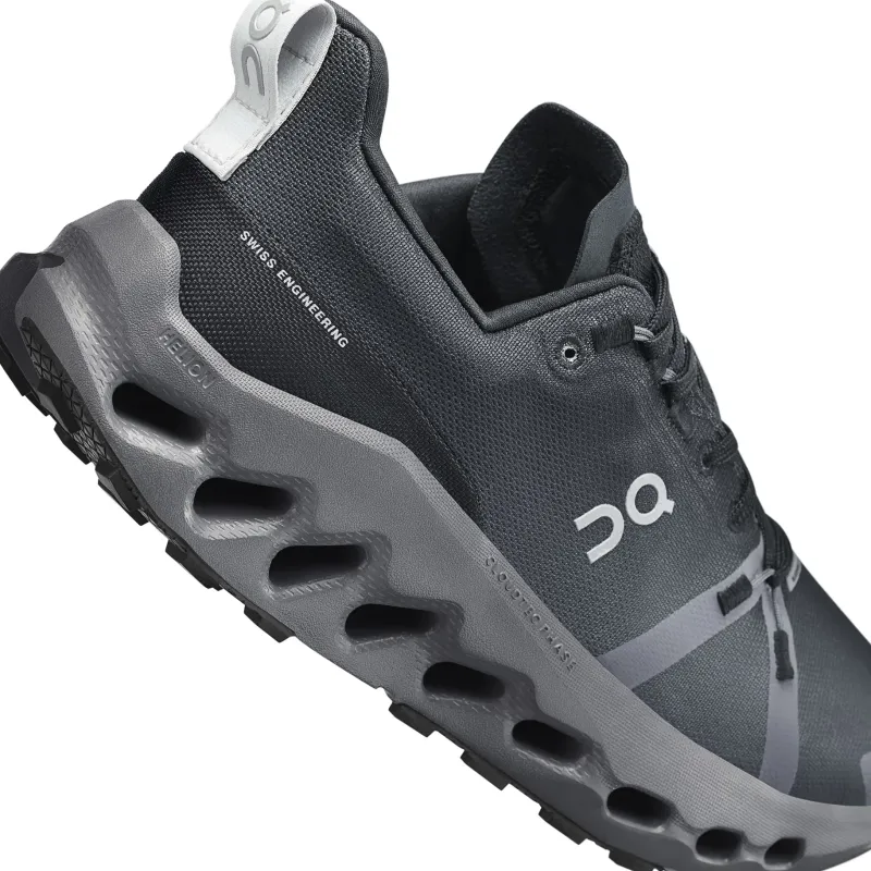 On Hiking Shoes & Boots|Running Shoes-Mens Cloudsurfer Trail Waterproof Shoes - Black-Eclipse