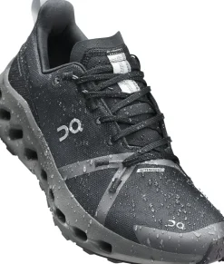 On Hiking Shoes & Boots|Running Shoes-Mens Cloudsurfer Trail Waterproof Shoes - Black-Eclipse