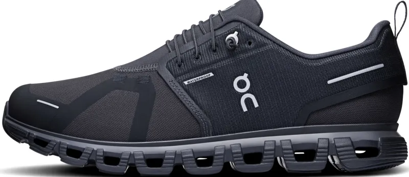 On Walking Shoes-Mens Cloud 6 Waterproof Shoes - Black-Black