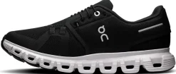 On Hiking Shoes & Boots|Walking Shoes-Womens Cloud 6 Shoes - Black-White