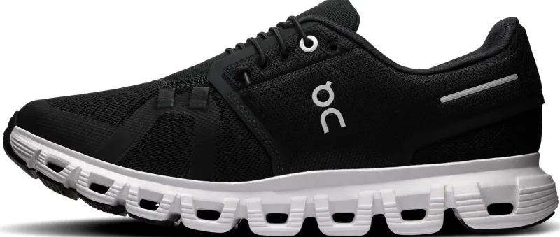 On Hiking Shoes & Boots|Walking Shoes-Womens Cloud 6 Shoes - Black-White
