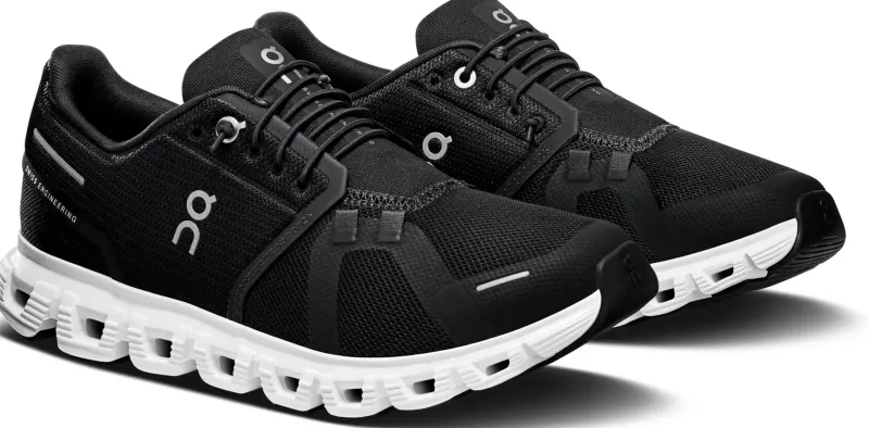 On Hiking Shoes & Boots|Walking Shoes-Womens Cloud 6 Shoes - Black-White