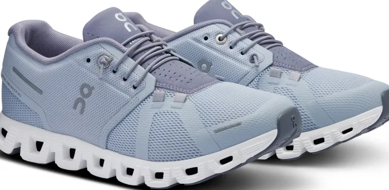 On Walking Shoes-Womens Cloud 5 Shoes - Heather-Fossil