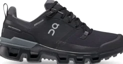 On Walking Shoes-Womens Cloudwander Waterproof Hiking Shoes - Black-Eclipse
