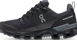 On Walking Shoes-Womens Cloudwander Waterproof Hiking Shoes - Black-Eclipse