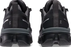 On Walking Shoes-Womens Cloudwander Waterproof Hiking Shoes - Black-Eclipse