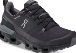 On Walking Shoes-Womens Cloudwander Waterproof Hiking Shoes - Black-Eclipse