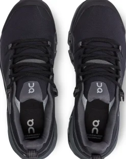 On Walking Shoes-Womens Cloudwander Waterproof Hiking Shoes - Black-Eclipse