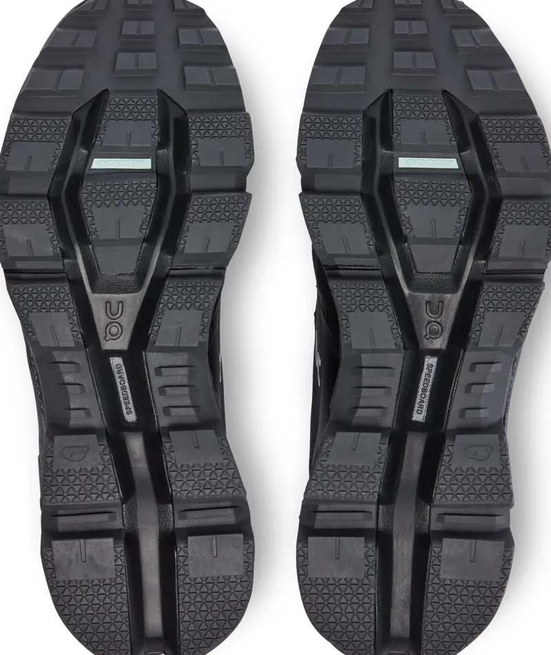 On Walking Shoes-Womens Cloudwander Waterproof Hiking Shoes - Black-Eclipse