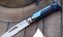 Opinel Knives & Multi-Tools-No.8 Outdoor Knife - Blue