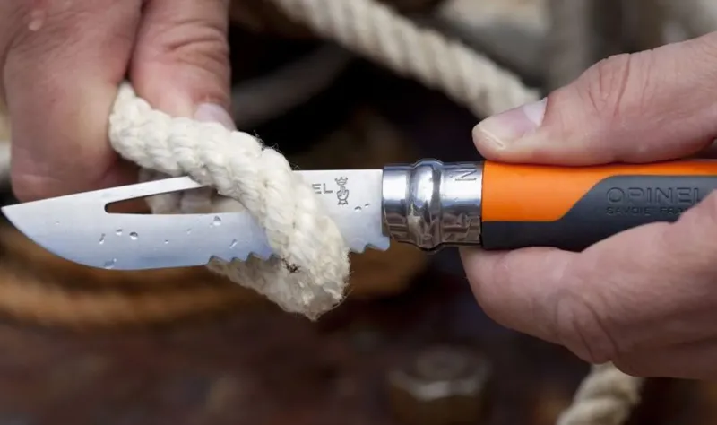 Opinel Knives & Multi-Tools-No.8 Outdoor Knife - Orange