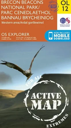 Ordnance Survey Maps And Books-OS Explorer - Active Map OL12 - Brecon Beacons National Park Western