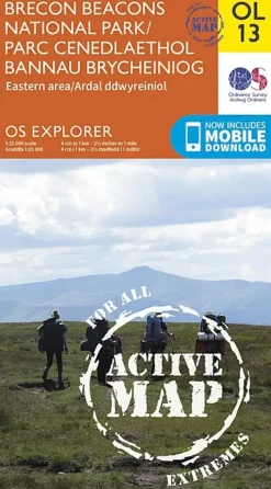 Ordnance Survey Maps And Books-OS Explorer - Active Map OL13 - Brecon Beacons National Park East