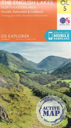 Ordnance Survey Maps And Books-OS Explorer - Active Map OL5 - The English Lakes North Eastern area