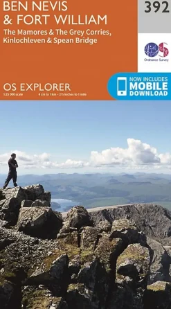 Ordnance Survey Maps And Books-OS Explorer Map 392 - Ben Nevis and Fort William