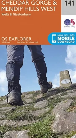 Ordnance Survey Maps And Books-OS Explorer Map 141 - Cheddar Gorge and Mendip Hills West