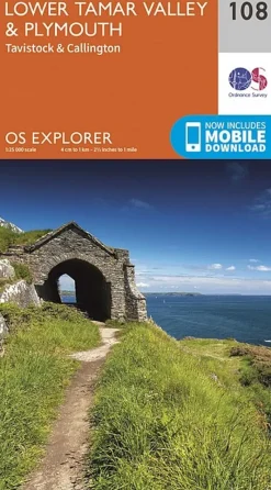 Ordnance Survey Maps And Books-OS Explorer Map 108 - Lower Tamar Valley and Plymouth