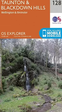 Ordnance Survey Maps And Books-OS Explorer Map 128 - Taunton and Blackdown Hills