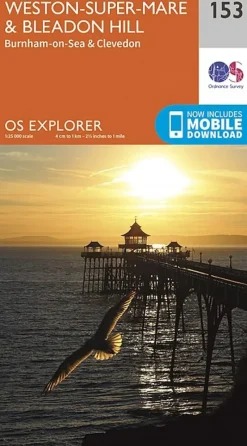 Ordnance Survey Maps And Books-OS Explorer Map 153 - Weston-Super-Mare and Bleadon Hill