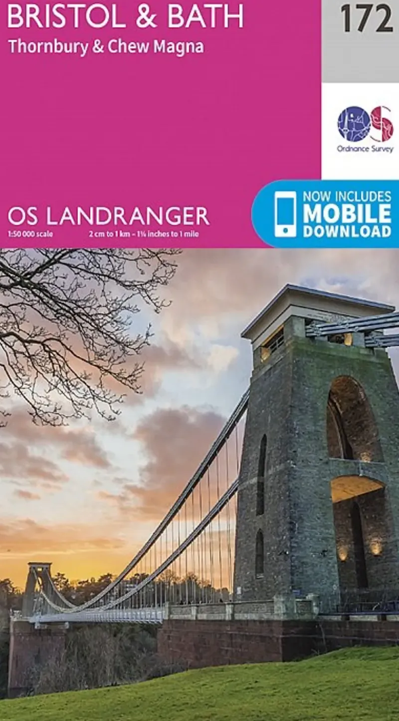 Ordnance Survey Maps And Books-OS Landranger Map 172 - Bristol and Bath, Thornbury and Chew Magna