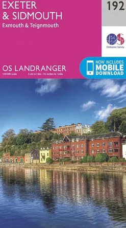 Ordnance Survey Maps And Books-OS Landranger Map 192 - Exeter and Sidmouth, Exmouth and Teignmouth