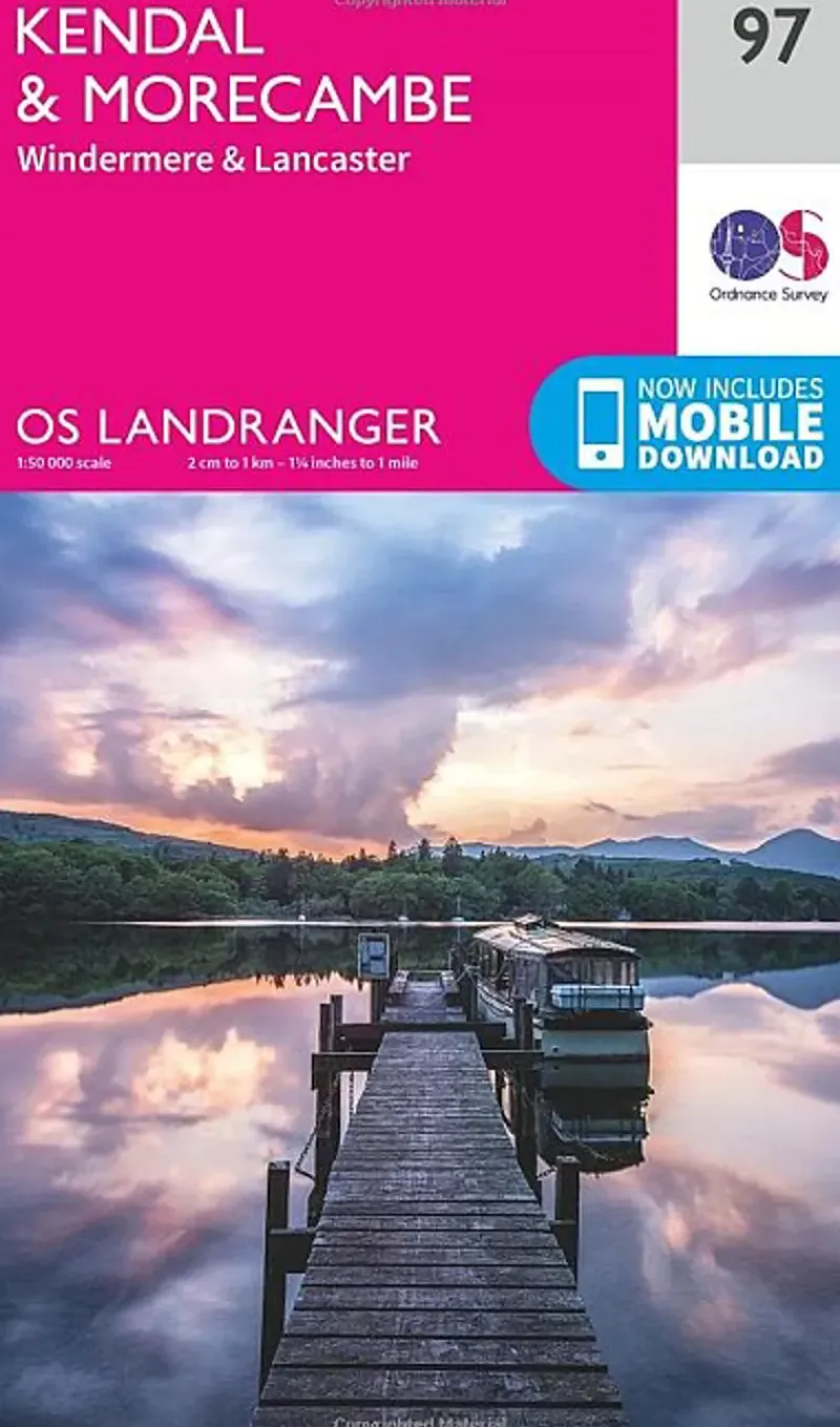 Ordnance Survey Maps And Books-OS Landranger Map 97 - Kendal Morecambe Windermere and Lancaster