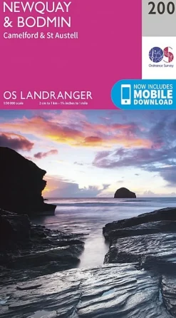 Ordnance Survey Maps And Books-OS Landranger Map 200 - Newquay, Bodmin, Camelford and St Austell