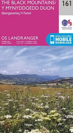 Ordnance Survey Maps And Books-OS Landranger Map 161 - The Black Mountains