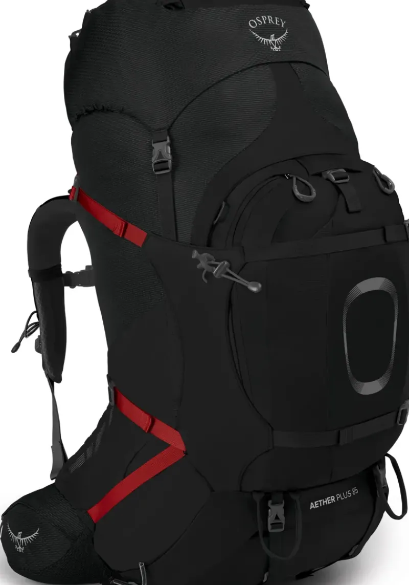 Osprey Backpacking Packs-Aether Plus 85 Rucksack - Black