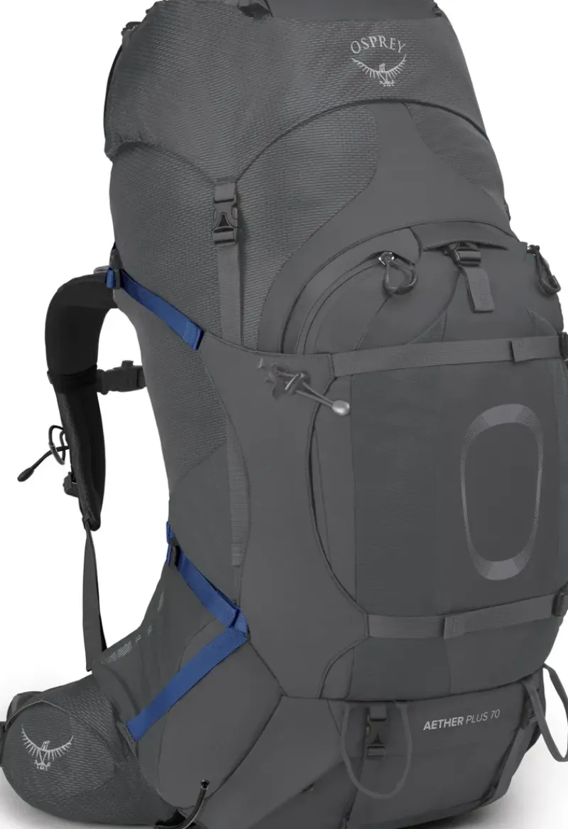 Osprey Backpacking Packs-Aether Plus 70 Rucksack - Eclipse Grey