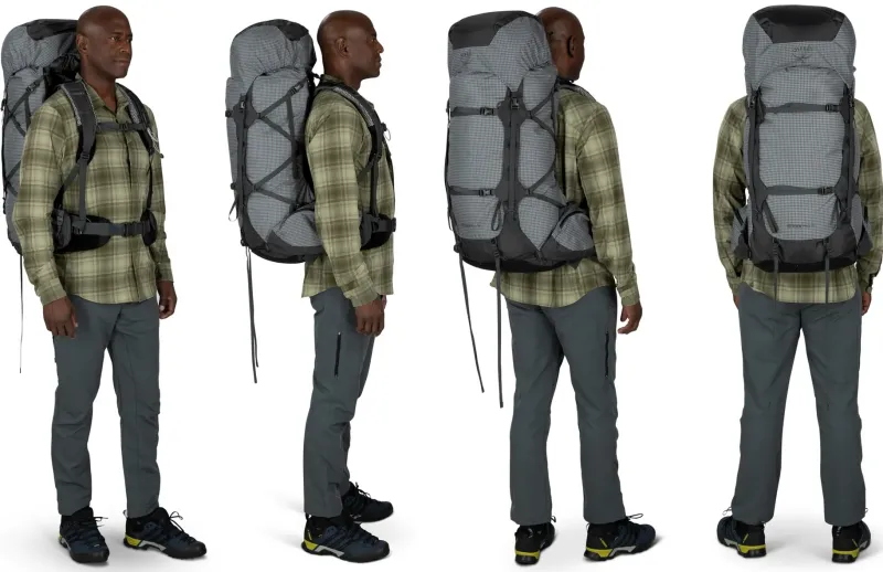 Osprey Backpacking Packs-Aether Pro 75 Rucksack - Silver Lining