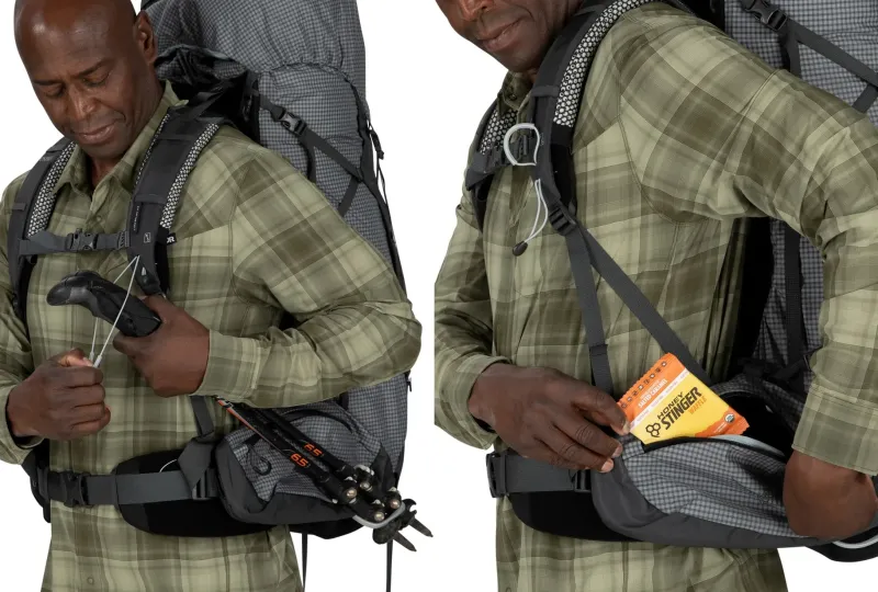 Osprey Backpacking Packs-Aether Pro 75 Rucksack - Silver Lining
