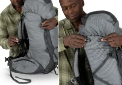 Osprey Backpacking Packs-Aether Pro 75 Rucksack - Silver Lining
