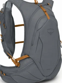 Osprey Fast & Light Rucksacks And Vests-Duro 15 with Flasks - Phantom Grey-Toffee Orange