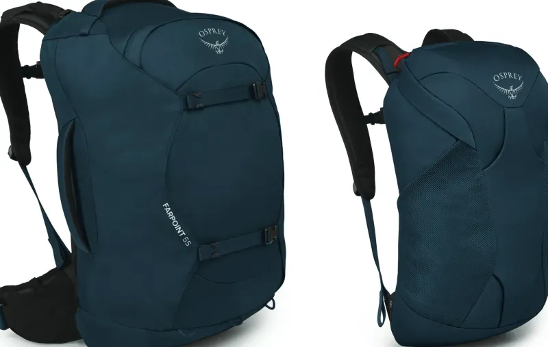 Osprey Luggage & Carry-On-Farpoint 55 Travel Pack - Muted Space Blue