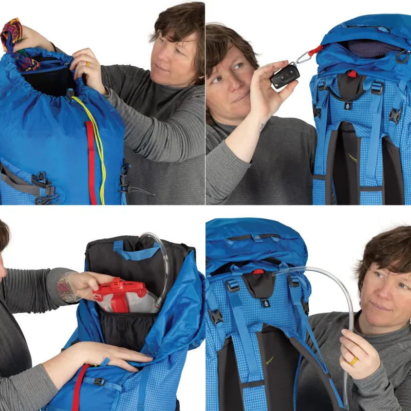 Osprey Climbing Packs And Rope Bags|Climbing Packs-Mutant 52 Climbing Pack - Blue Flame