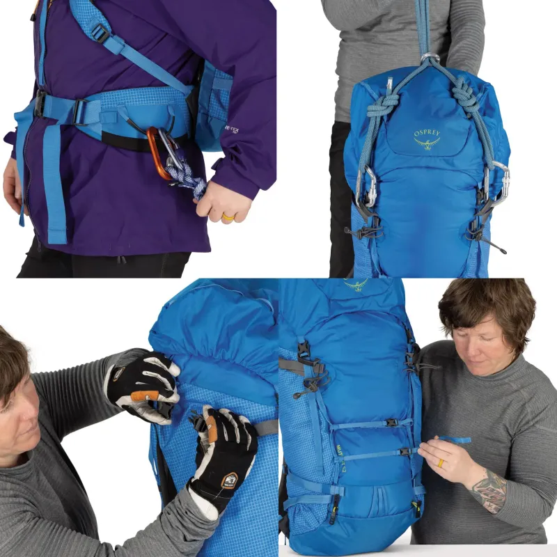 Osprey Climbing Packs And Rope Bags|Climbing Packs-Mutant 52 Climbing Pack - Blue Flame