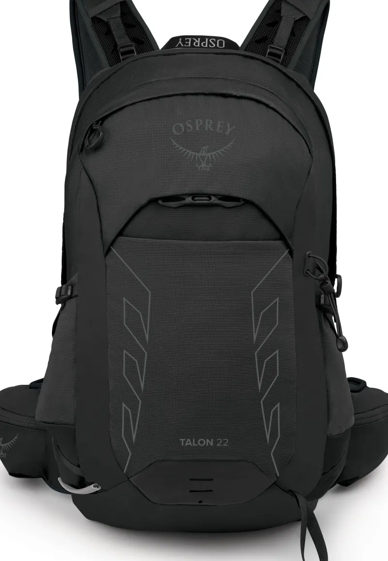 Osprey Day Packs-Talon 22 Rucksack - Extended Fit - Black Coal-Grey