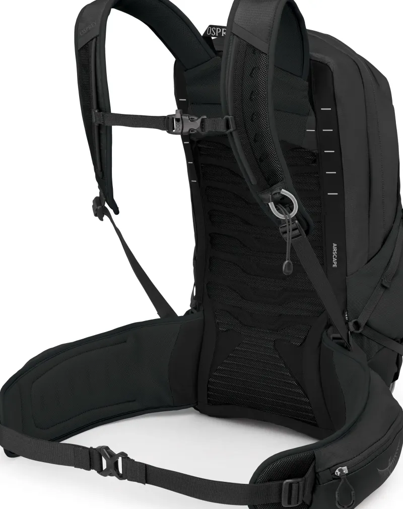 Osprey Day Packs-Talon 22 Rucksack - Extended Fit - Black Coal-Grey