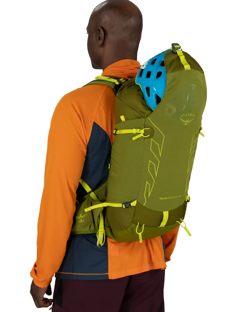 Osprey Fast & Light Rucksacks And Vests-Talon Velocity 20 Rucksack - Dark Charcoal-Tumbleweed Yellow