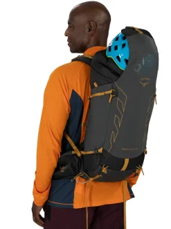 Osprey Fast & Light Rucksacks And Vests-Talon Velocity 30 Rucksack - Dark Charcoal-Tumbleweed Yellow