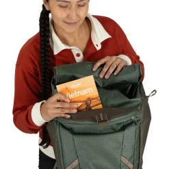 Osprey Day Packs-Transporter Roll Top Rucksack - Pine Leaf