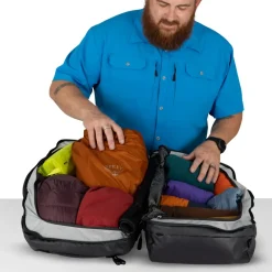 Osprey Duffels & Kitbags-Transporter Squffel 44 Duffel - Raven Black