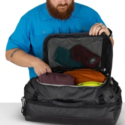 Osprey Duffels & Kitbags-Transporter Squffel 44 Duffel - Raven Black
