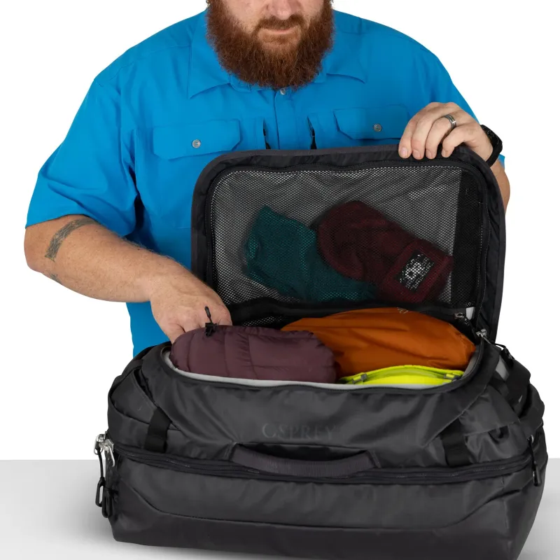 Osprey Duffels & Kitbags-Transporter Squffel 44 Duffel - Raven Black